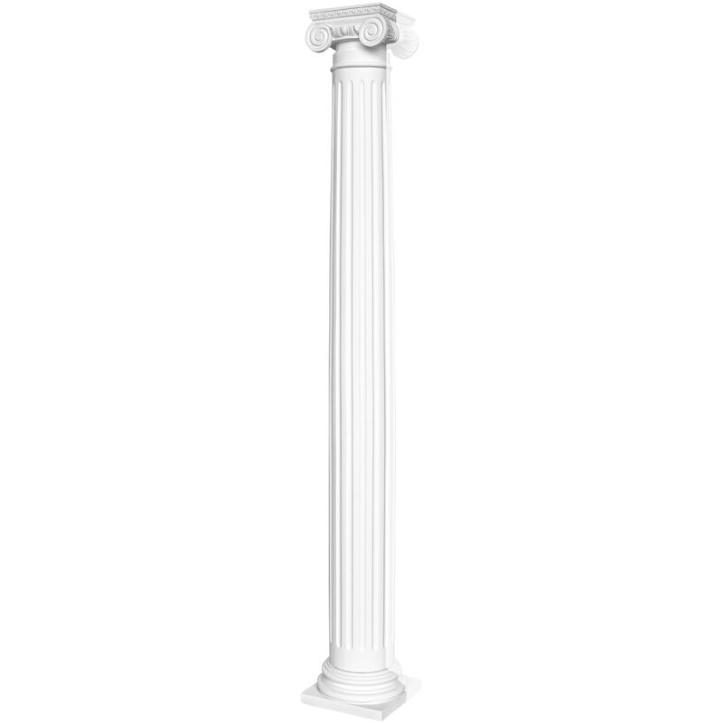 2 mètres de cache-tube 90x160mm - PU stucco lisse, antichoc