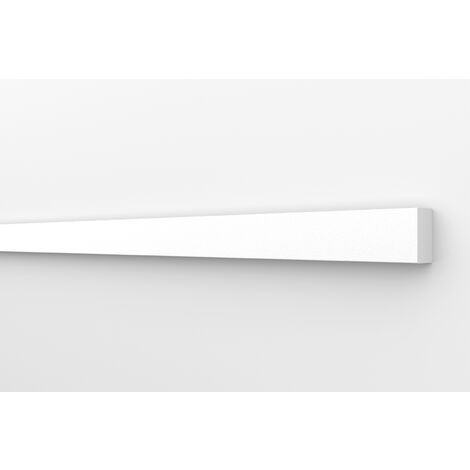 HEXIMO Profilé plat moulures murales et de plafond en polystyrène expansé XPS: 30.6 mètres / 18 baguettes, HFL-1 - 13x25 mm (de)