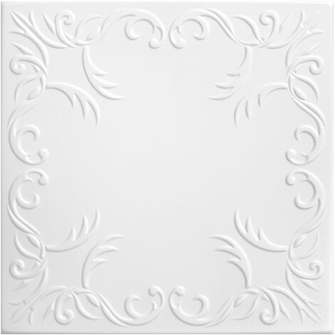 Dalle plafond Tonga A 60x60 cm blanc 24 dalles / col soit 8.64m² -  EUROCOUSTIC