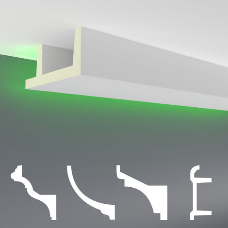 10 Mètres De Profilé LED Avec Coins – éclairage Indirect XPS, Gris, Allemagne