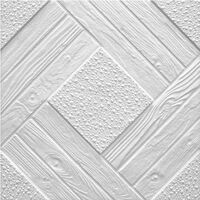 Dalles de plafond | EPS | rigide | Marbet | 50x50cm | Duet