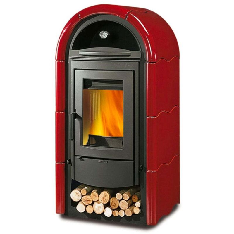 STUFA A LEGNA NORDICA STEFANY CON FORNO BII PERGAMENA