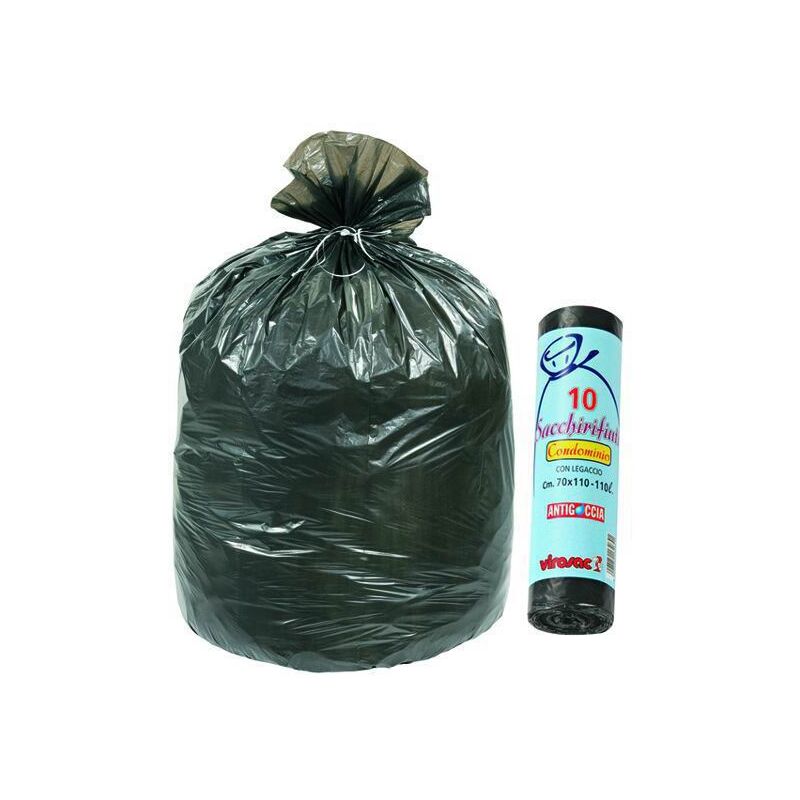 condominio VIROSAC Set 24 Sacchi immondizia 70x110 Viola 10 pz 