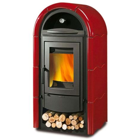 STUFA A LEGNA NORDICA STEFANY CON FORNO BII PERGAMENA