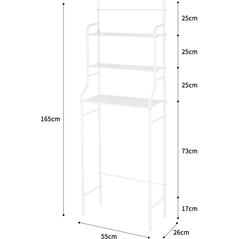 Scaffale in acciaio inossidabile armadio per wc scaffalatura cucina  lavatrice cremagliera bagno mensola salvaspazio finitura pulita tenere -  AliExpress