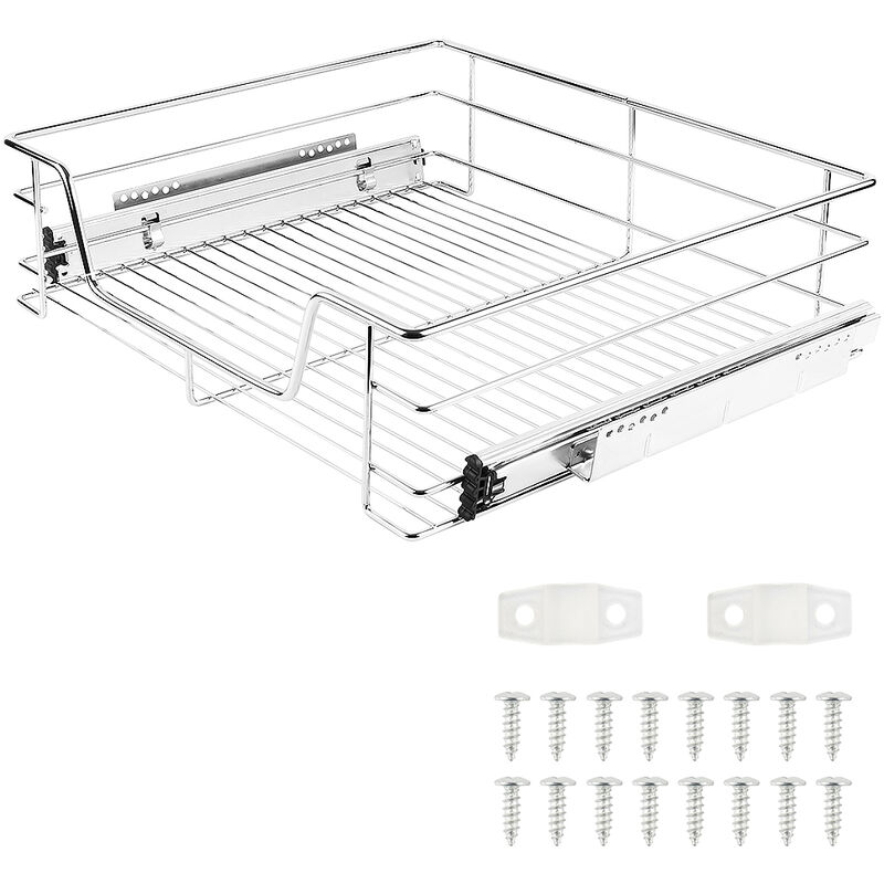 WYCTIN Cassetto telescopico per cucina e camera da letto Vassoio  telescopico per armadio ， Cesti rimovibili per mobile da cucina con guide  telescopiche - Cassetto ripiano cucina 60 cm