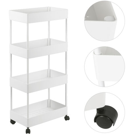 Carrello cassettiera salvaspazio PRESTIGE in faggio e cassetti TABACCO