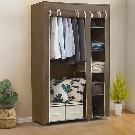 SUOERNUO Scarpiera Organizer Porta Ciabatte a 6 Ripiani per Armadio, Ingresso Industriale, Torre per Scarpe, Autoportante, in Metallo, con Pannello Superiore in MDF, Nero+Marrone Rustico