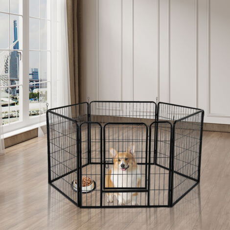 Recinto per animali domestici mobile regolabile pieghevole a 6 pcs