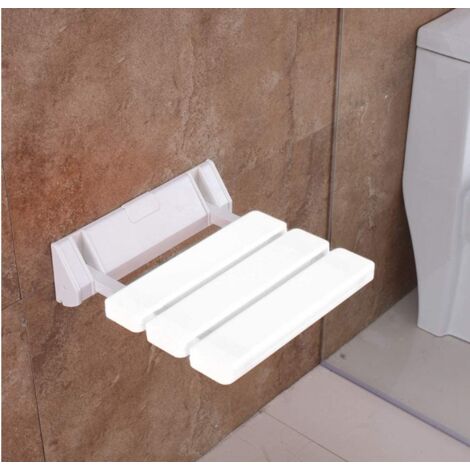 Sedile doccia ribaltabile per bagnoa paretebianco32 × 33 × 3 cm