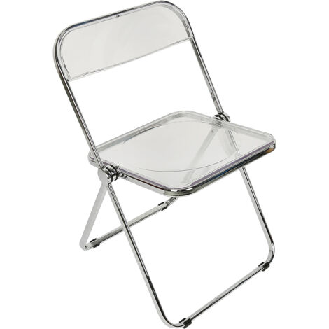 sedie pieghevoli plastica trasparente