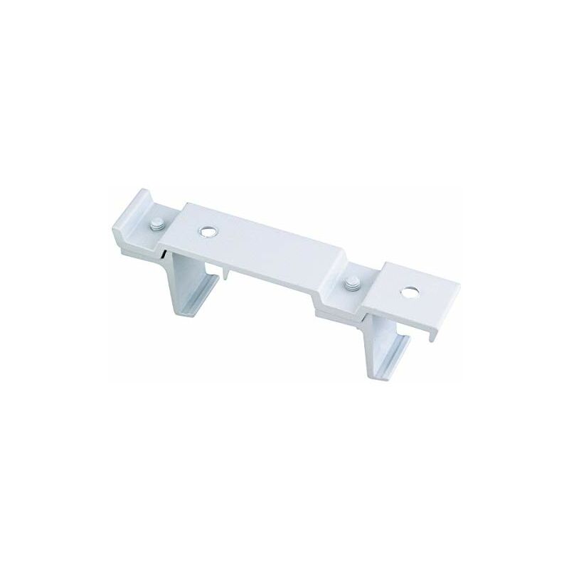 Paire de supports tringle simple blanc diam 16mm