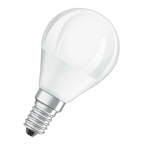 OSRAM Lot de 5 Ampoules LED | Culot E14 | Blanc chaud | 2700 K | 5 W equivalent 40 W | depolie | LED BASE | Forme spherique