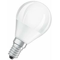 OSRAM Lot de 5 Ampoules LED | Culot E14 | Blanc chaud | 2700 K | 5 W equivalent 40 W | depolie | LED BASE | Forme spherique