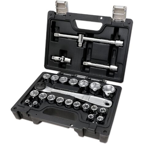 Chiavi a bussola 1/2" beta tools 923 e/c25 cricchetto reversibile set 25pz