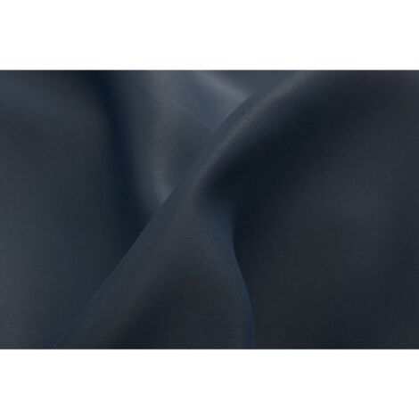 Rideau Occultant 135 x 260 cm à Oeillets Matière Soyeuse Uni Bleu Foncé