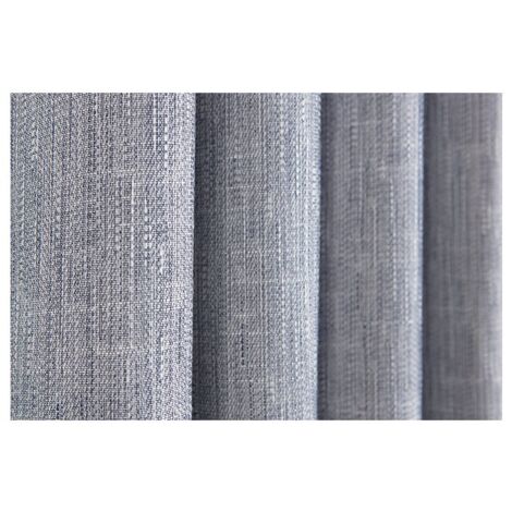 Rideau Jacquard 140 x 240 cm à Oeillets Bleu Marine