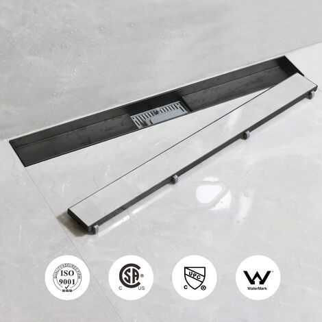 Paroi de douche WALK IN BLACK 90cm | Leroy Merlin