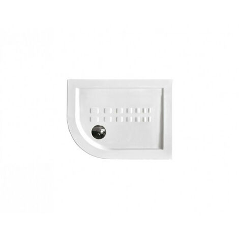 Piatto doccia 72x90 h.5,5 angolare sinistro in ceramica bianco (1/2)