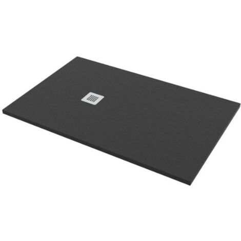 Lavabo Da Incasso In Resina Effetto Pietra Nero – 60x46x14,5 Cm – OKIWA – Stile Contemporaneo