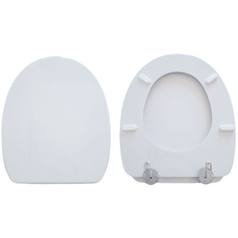Copriwater Rak Karla sospeso compatibile in poliestere bianco