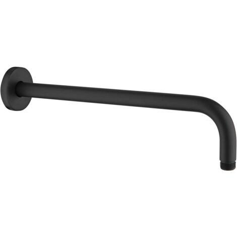 Braccio doccia lusso 300 mm in colore nero opaco Paffoni ZSOF035NO  Nero opaco