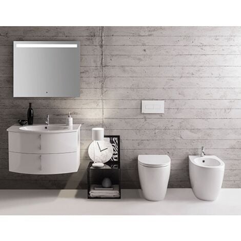 Water 4all filomuro scarico traslato senza brida (rimless) cm.
