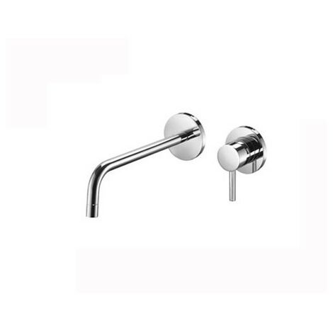 Miscelatore lavabo a parete in colore cromo bocca 245 mm Paffoni Light LIG007CR70  Cromo - 245 mm