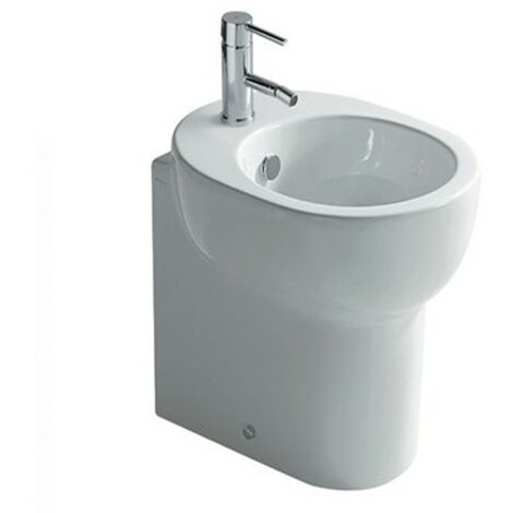 Bidet M2 filomuro salvaspazio cm. 45x35 bianco lucido di Ceramica