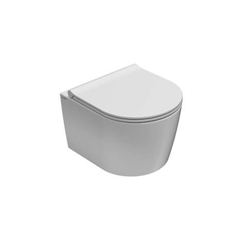 WC Globo Forty3 43cm Sospeso Senza Brida Profondità Ridotta 43x36