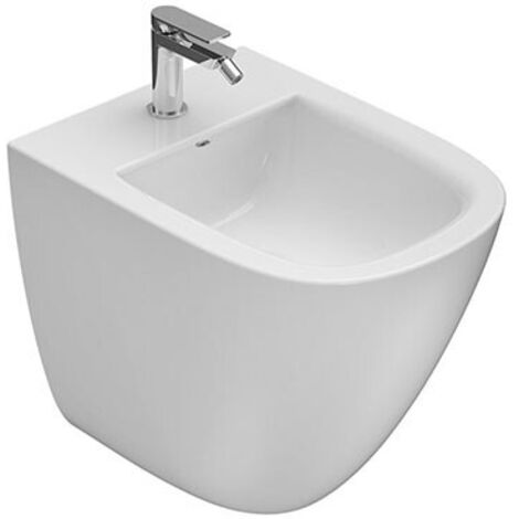 Bidet Stockholm filomuro cm. 51x37 bianco lucido di Ceramica (1/5)