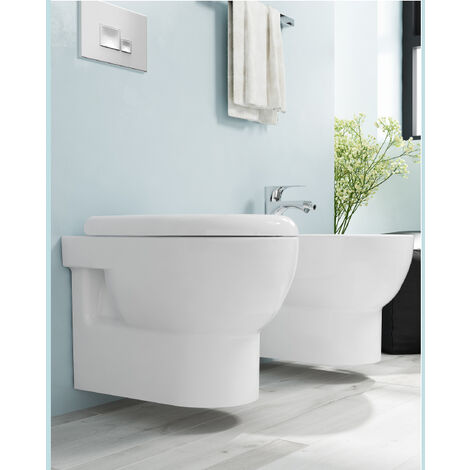 Sanitari Abe sospesi senza brida cm. 35x50 con sedile softclose