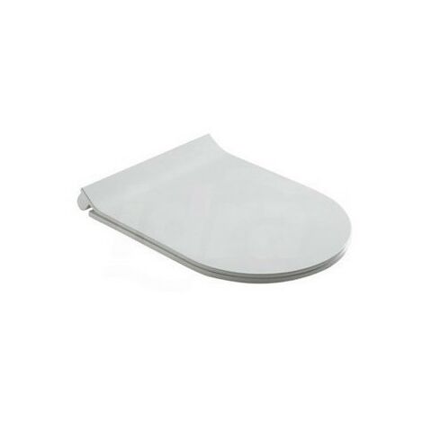 Sedile per wc  bianco lucido con chiusura rallentata- Galassia Dream
