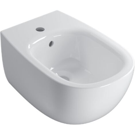 Bidet sospeso in ceramica 53x35 cm Globo Daily DNS09BI Bianco - Ceramica