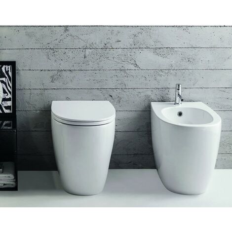 Sanitari 4all filomuro scarico traslato 2.0 cm. 54x36 con sedile