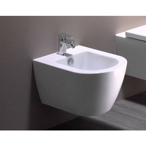 Bidet Pura sospeso cm. 50x36 bianco lucido di Ceramica GSI (1/4)