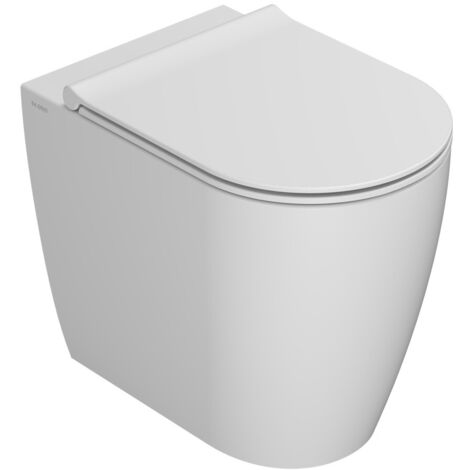 Vaso Mode Globo Filomuro 53x34 cm Senza Brida Bianco Opaco