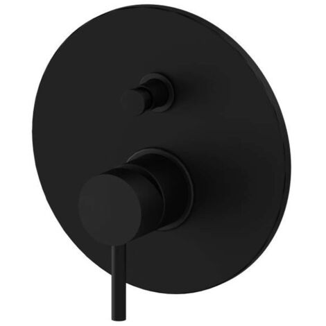 Paffoni Light - Miscelatore ad incasso per 2 utenze, nero opaco LIG015NO