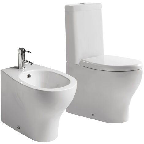 Sanitari Eden monoblocco cm. 66x36 con sedile avvolgente