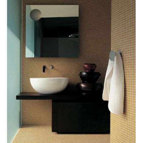 Lavabo Dip appoggio/sospeso 62x49,5 semicircolare in ceramica di (1/4)