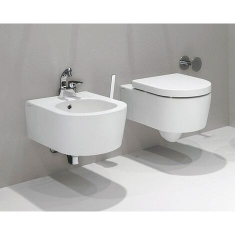 Sanitari Link sospesi senza brida cm. 56x36 con sedile sottile (1/2)