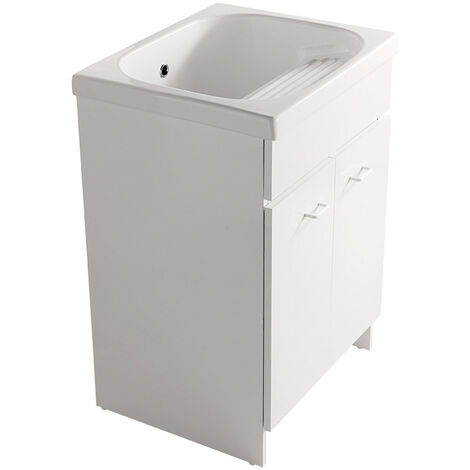 Mobile Venere a terra cm. 60x50 a due ante, con lavatoio con (1/2)