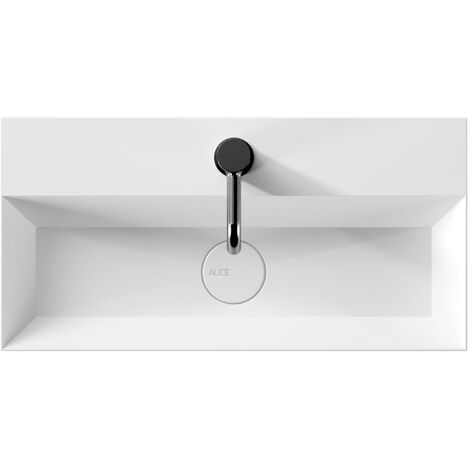 Lavabo Spy appoggio/sospeso 60x30 rettangolare in ceramica bianco