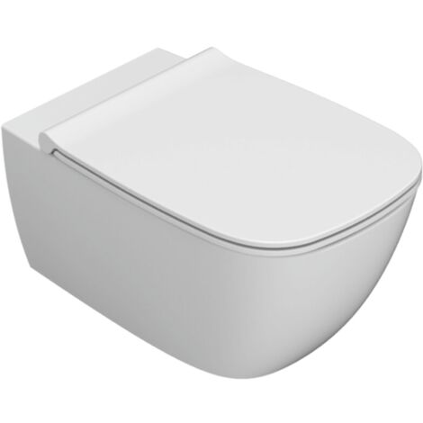 Water Genesis sospeso senza brida (rimless) cm. 55x36 bianco di
