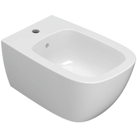 Bidet Genesis sospeso cm. 55x36 bianco con fissaggio incluso di