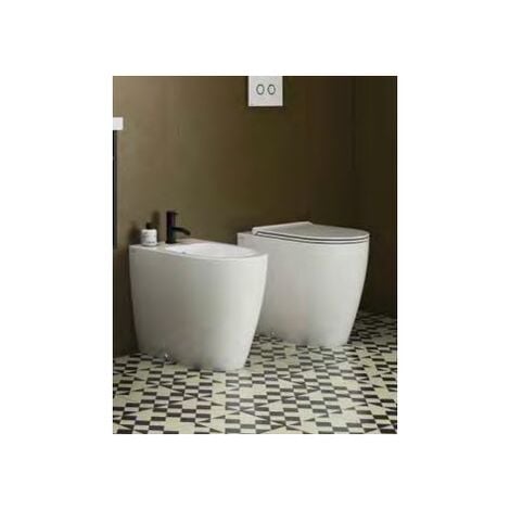Sanitari Mode filomuro scarico traslato senza brida cm. 53x34 con