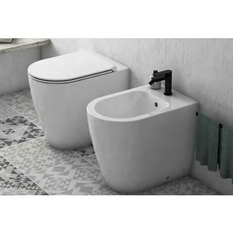 Sanitari Mode filomuro scarico traslato senza brida cm. 53x34 con