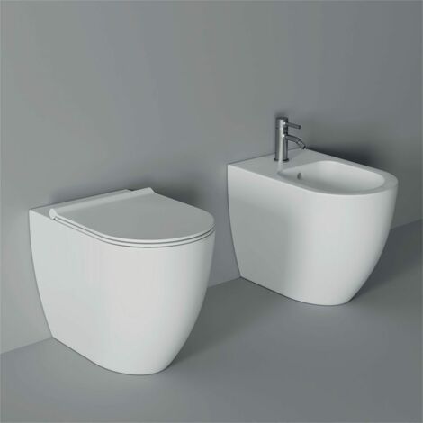 Sanitari Form filomuro scarico traslato senza brida cm. 54x35 con