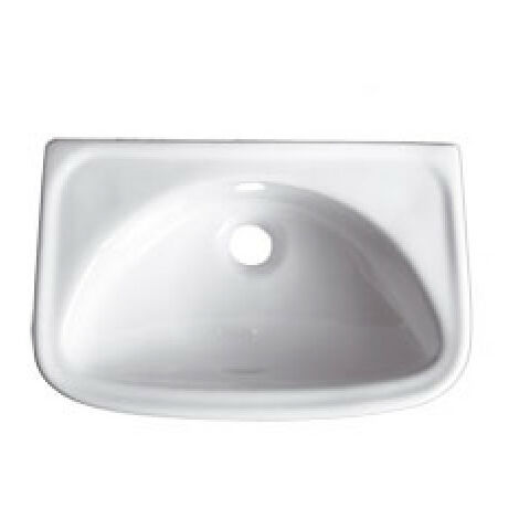 Lavamani Sleepy sospeso salvaspazio cm. 41x26 in ceramica bianco (1/2)