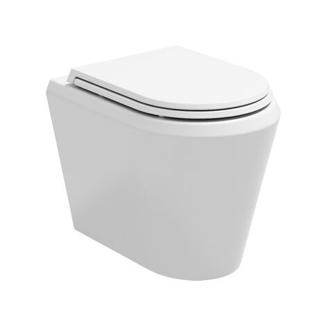 Water Cruise filomuro senza brida (rimless) cm. 53x39 bianco